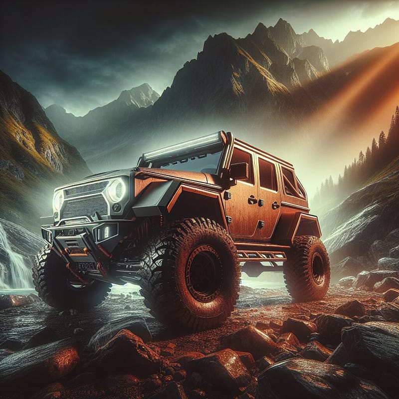 Hummer vehicle showcasing its durability in a mountainous landscape.