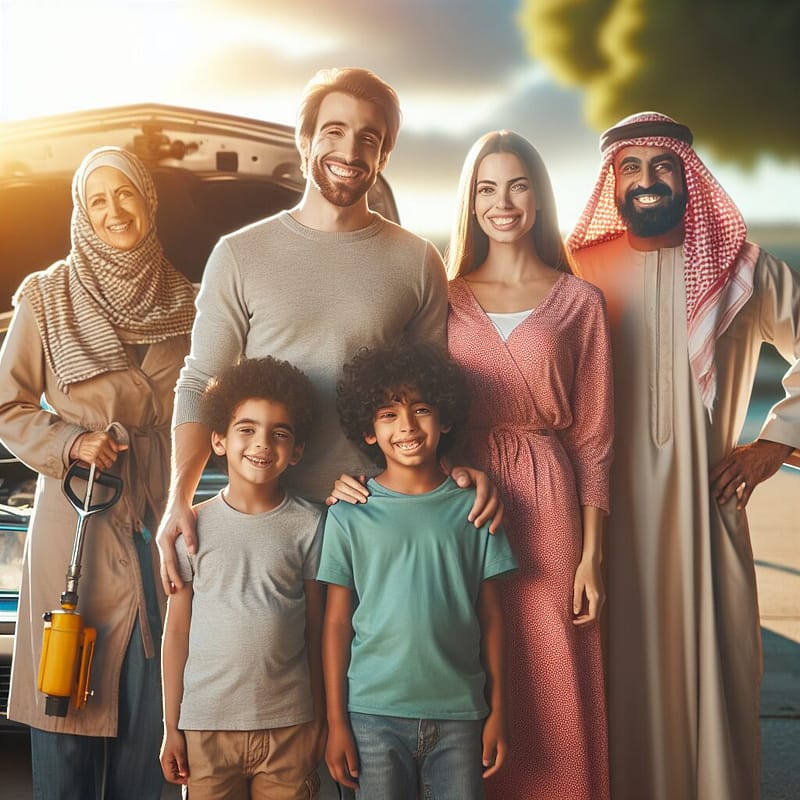 Family happy with their car repaired through extended coverage