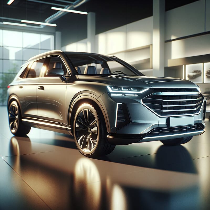 Hummer vehicle in a showroom representing different warranty options