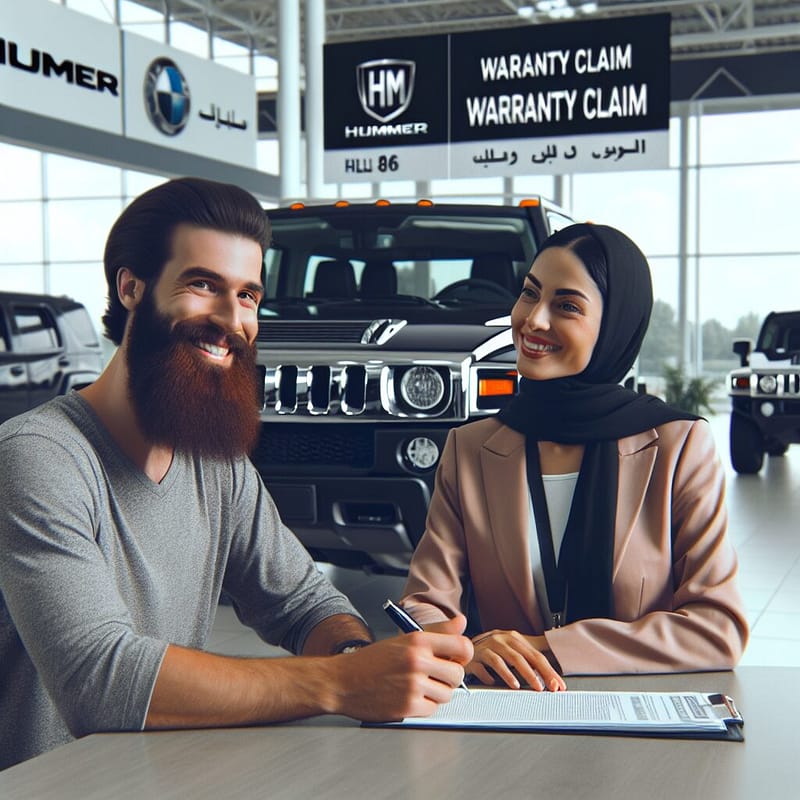 Hummer owner filing a warranty claim