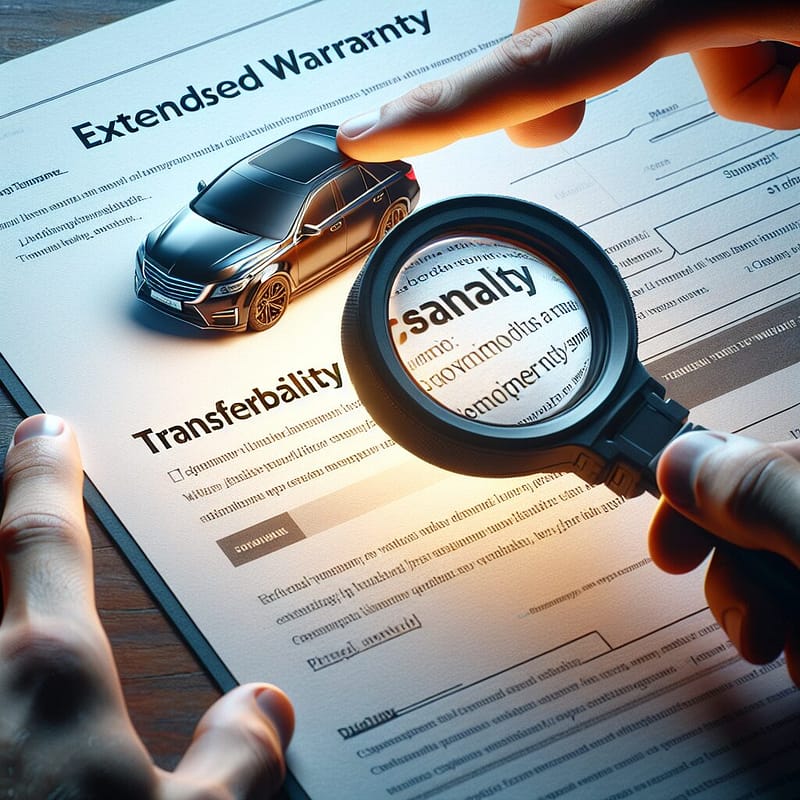 Screenshot of Hummer warranty document highlighting transfer terms.