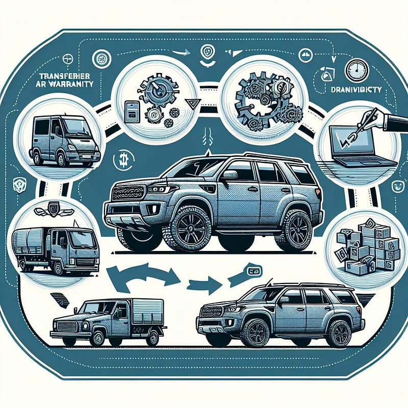 Checklist illustrating steps for Hummer warranty transfer.