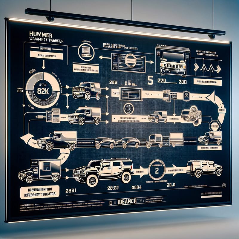 Timeline of steps and duration for Hummer warranty transfer.