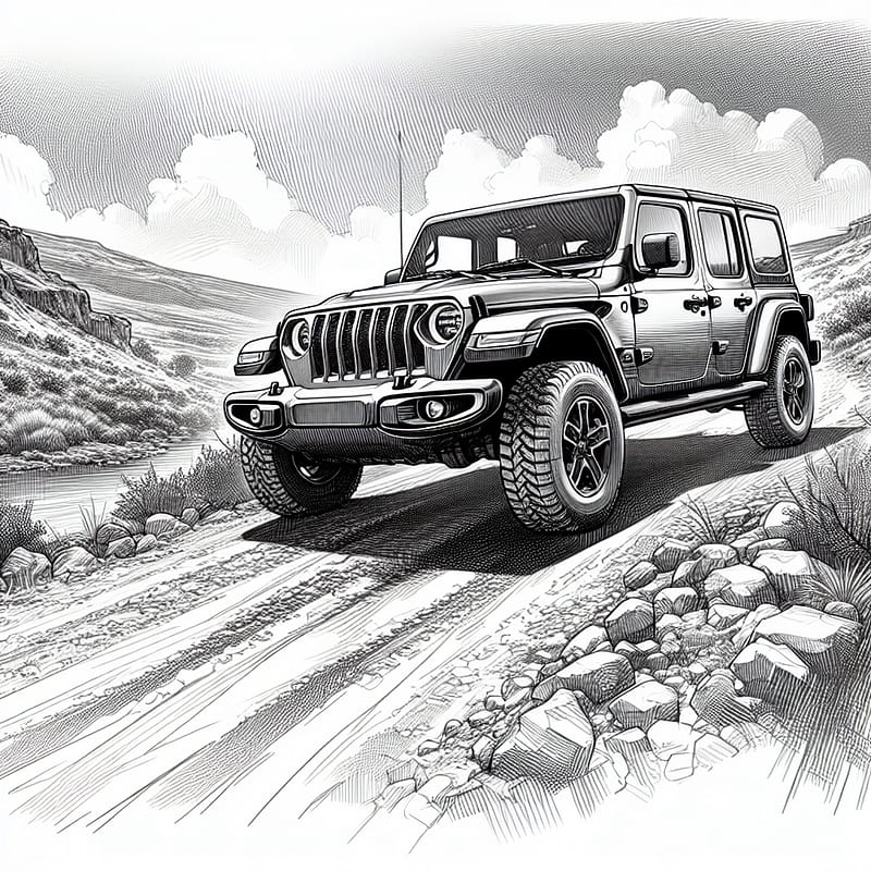 A Jeep Gladiator parked on a rugged trail, highlighting its robust design and suitability for off-road adventures.