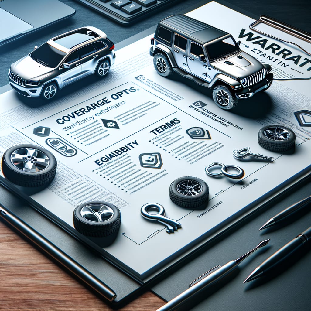 “Essential Criteria for Evaluating Jeep Warranty Extensions” A list of essential criteria for evaluating Jeep warranty extensions, detailing key factors such as coverage options, eligibility, terms, and conditions to consider when choosing an extended warranty for your Jeep vehicle.