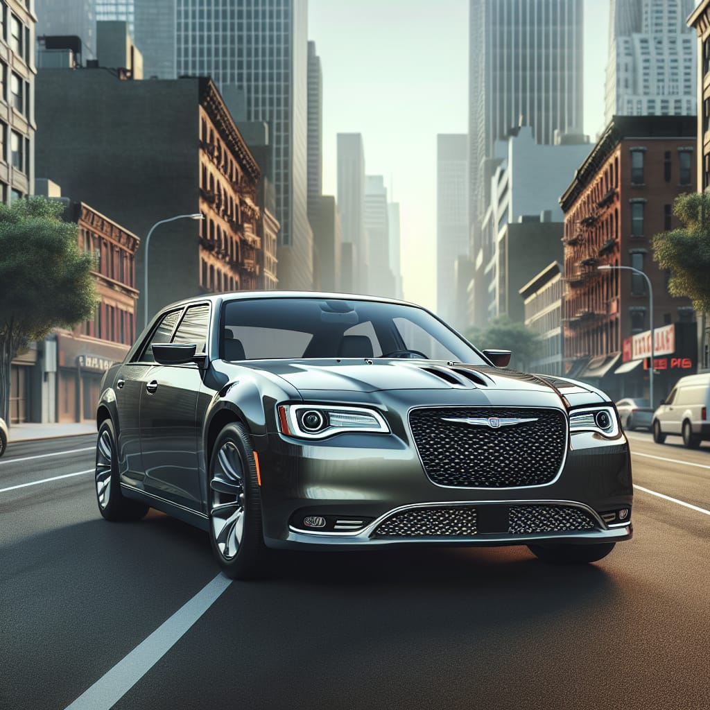 “Navigating Chrysler 300 Warranty Denials: Key Steps and Solutions” A sleek Chrysler 300 parked on a city street, representing a discussion on navigating warranty denials and solutions for Chrysler 300 extended warranties.