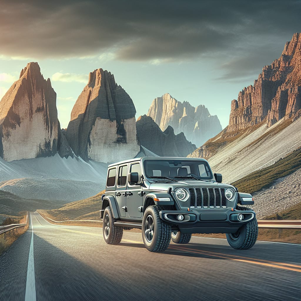 “Navigating Jeep Wrangler Warranty Claims: A Step-by-Step Guide” A cover image for a blog post titled "Navigating Jeep Wrangler Warranty Claims: A Step-by-Step Guide," featuring a Jeep Wrangler off-road with a backdrop of mountains, symbolizing the rugged reliability associated with the vehicle and the importance of understanding warranty options.