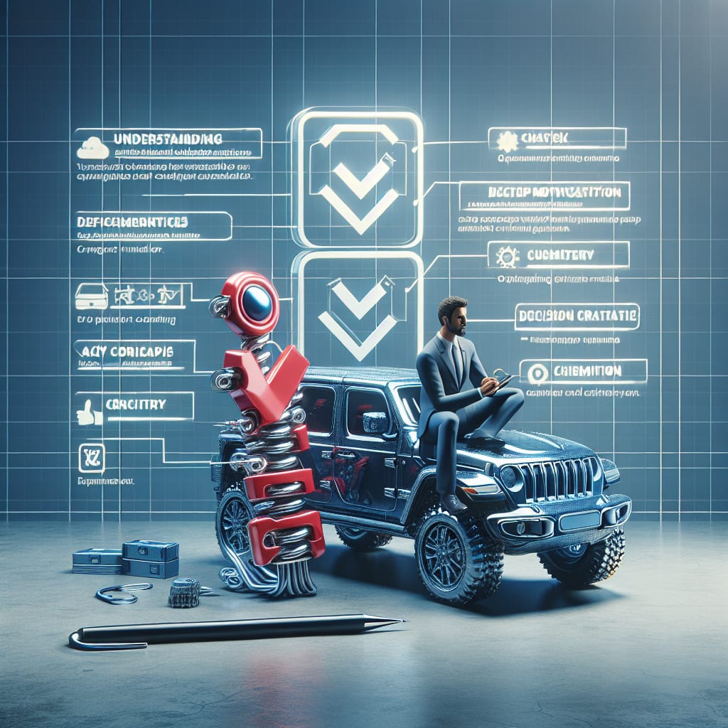 “Understanding Jeep Extended Warranty Pop-Up Notifications: Key Considerations” A detailed checklist of considerations for Jeep owners when evaluating extended warranty pop-up notifications, highlighting key factors, decision criteria, and action steps for making informed decisions.